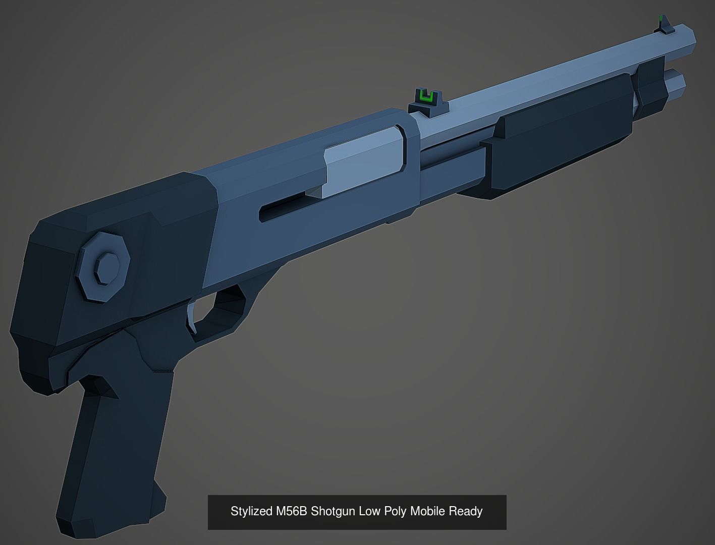 Large Stylized Weapon Pack vol 01 - Low Poly Game Ready 3D Model Collection_10