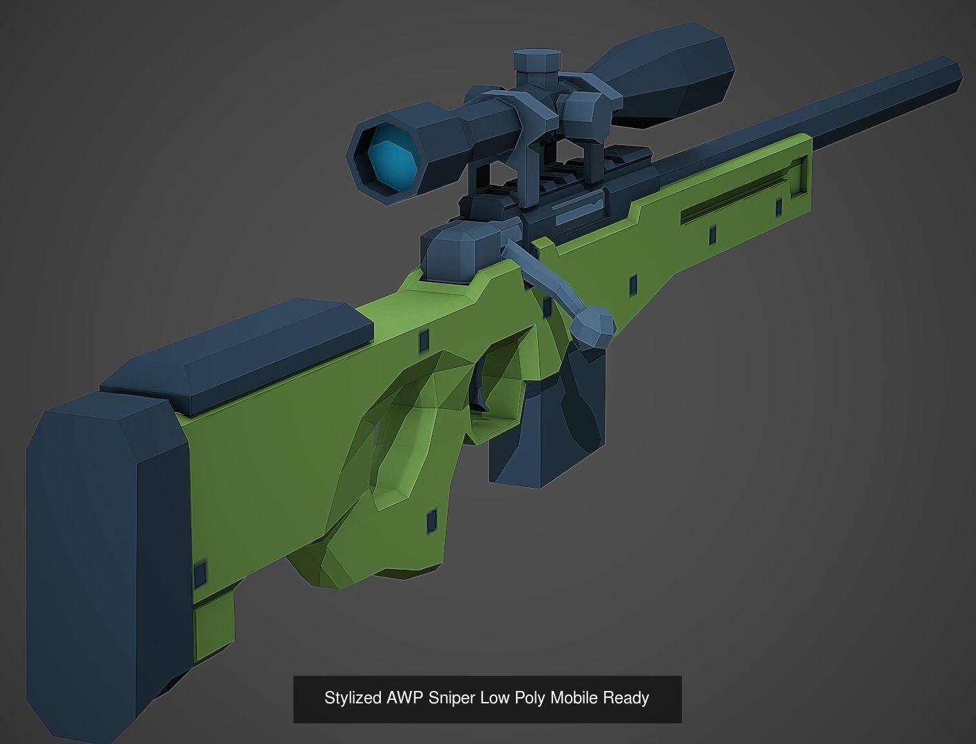 Large Stylized Weapon Pack vol 01 - Low Poly Game Ready 3D Model Collection_40