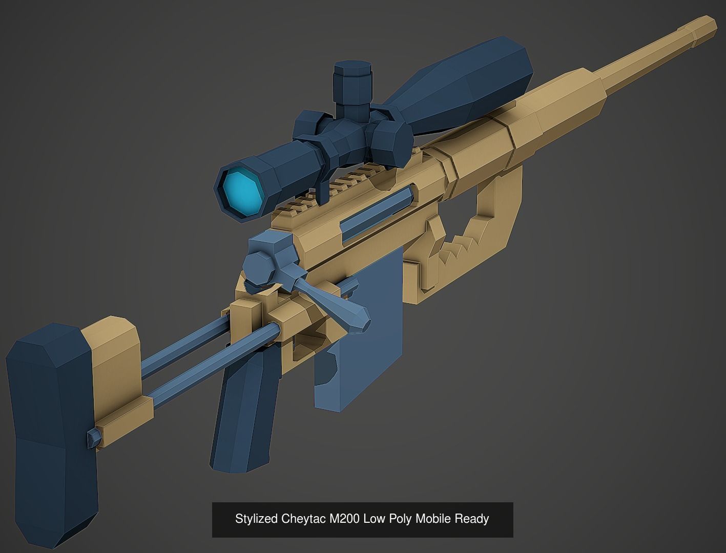 Large Stylized Weapon Pack vol 01 - Low Poly Game Ready 3D Model Collection_42