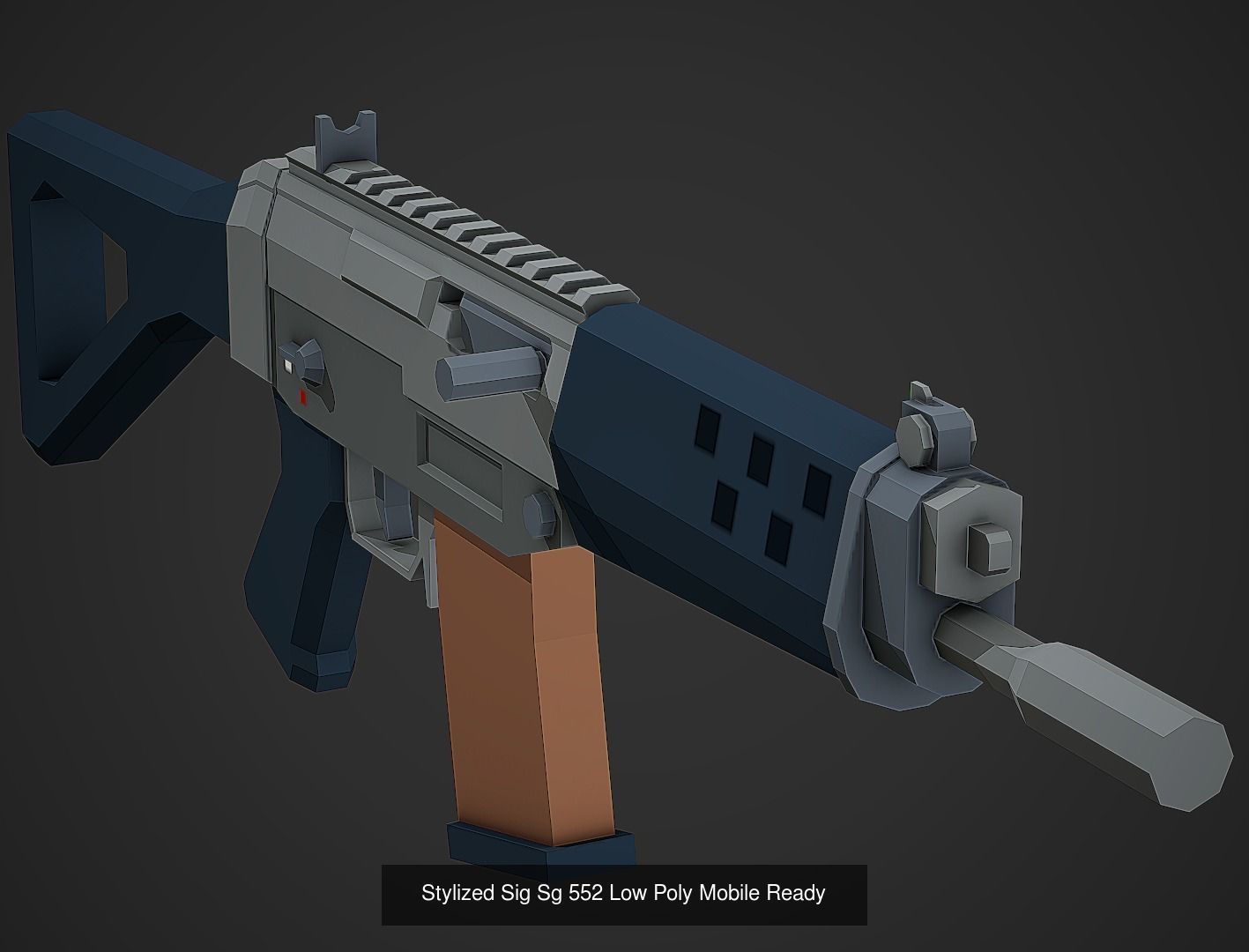 Large Stylized Weapon Pack vol 01 - Low Poly Game Ready 3D Model Collection_30