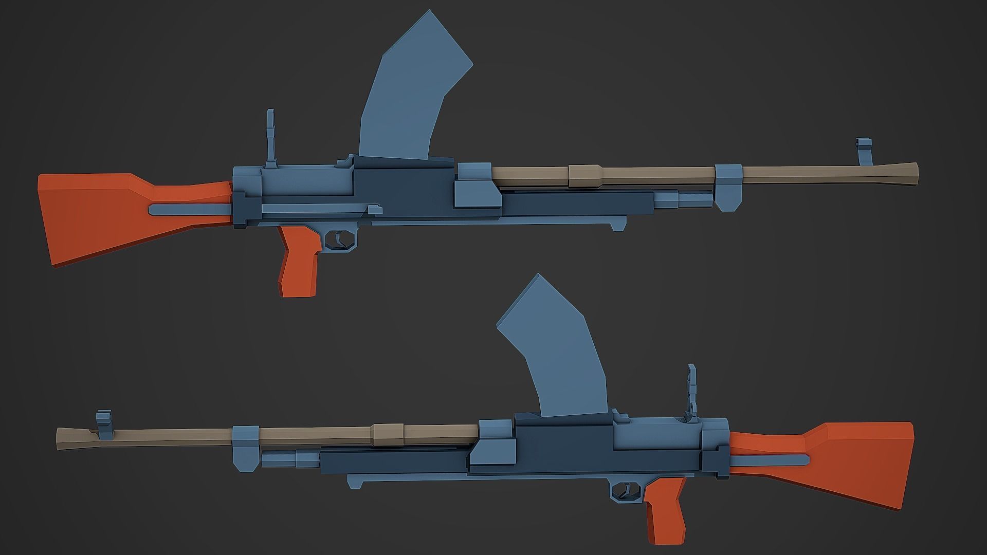 Large Stylized Weapon Pack vol 01 - Low Poly Game Ready 3D Model Collection_189