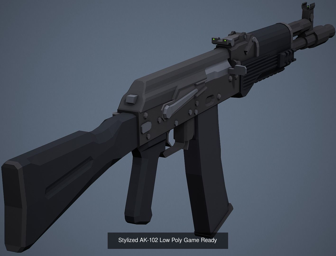 Large Stylized Weapon Pack vol 01 - Low Poly Game Ready 3D Model Collection_29