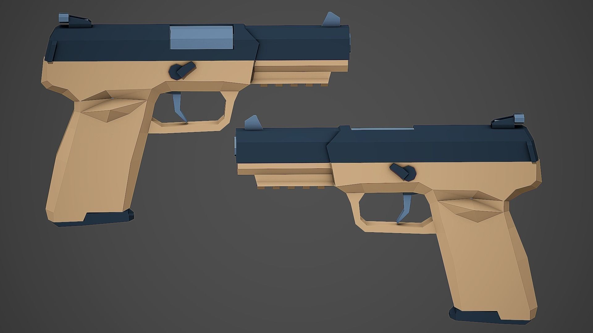 Large Stylized Weapon Pack vol 01 - Low Poly Game Ready 3D Model Collection_66