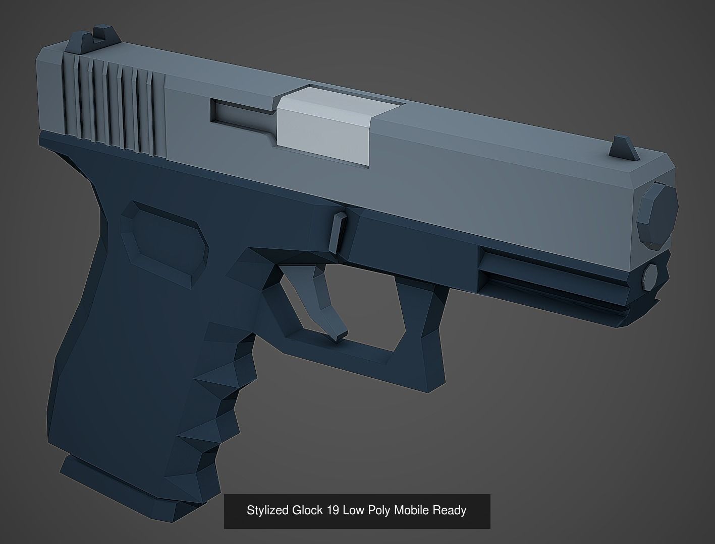 Large Stylized Weapon Pack vol 01 - Low Poly Game Ready 3D Model Collection_3