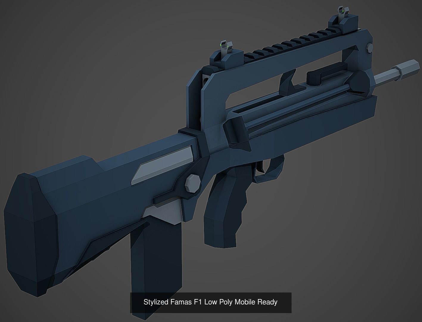 Large Stylized Weapon Pack vol 01 - Low Poly Game Ready 3D Model Collection_27