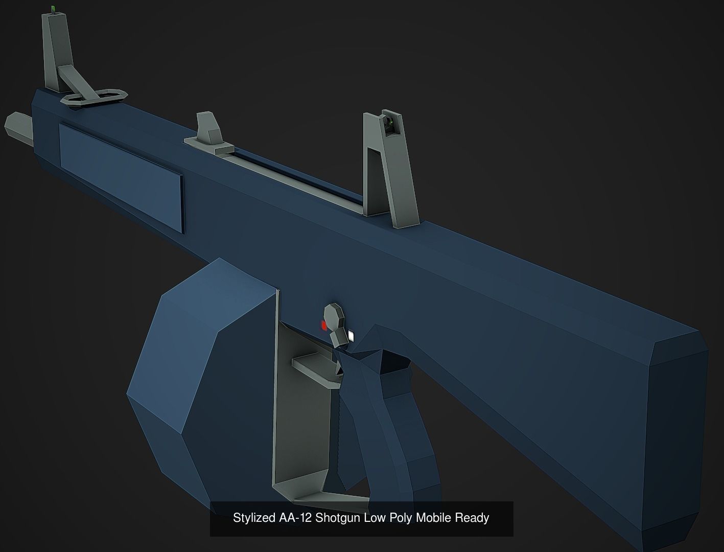 Large Stylized Weapon Pack vol 01 - Low Poly Game Ready 3D Model Collection_15