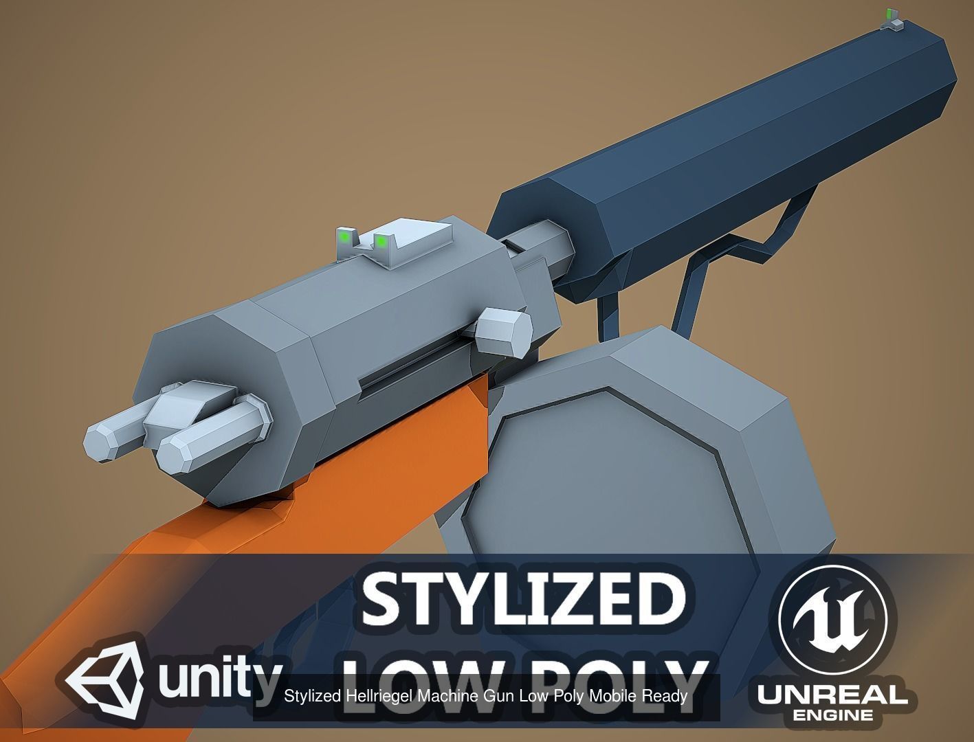 Large Stylized Weapon Pack vol 01 - Low Poly Game Ready 3D Model Collection_43