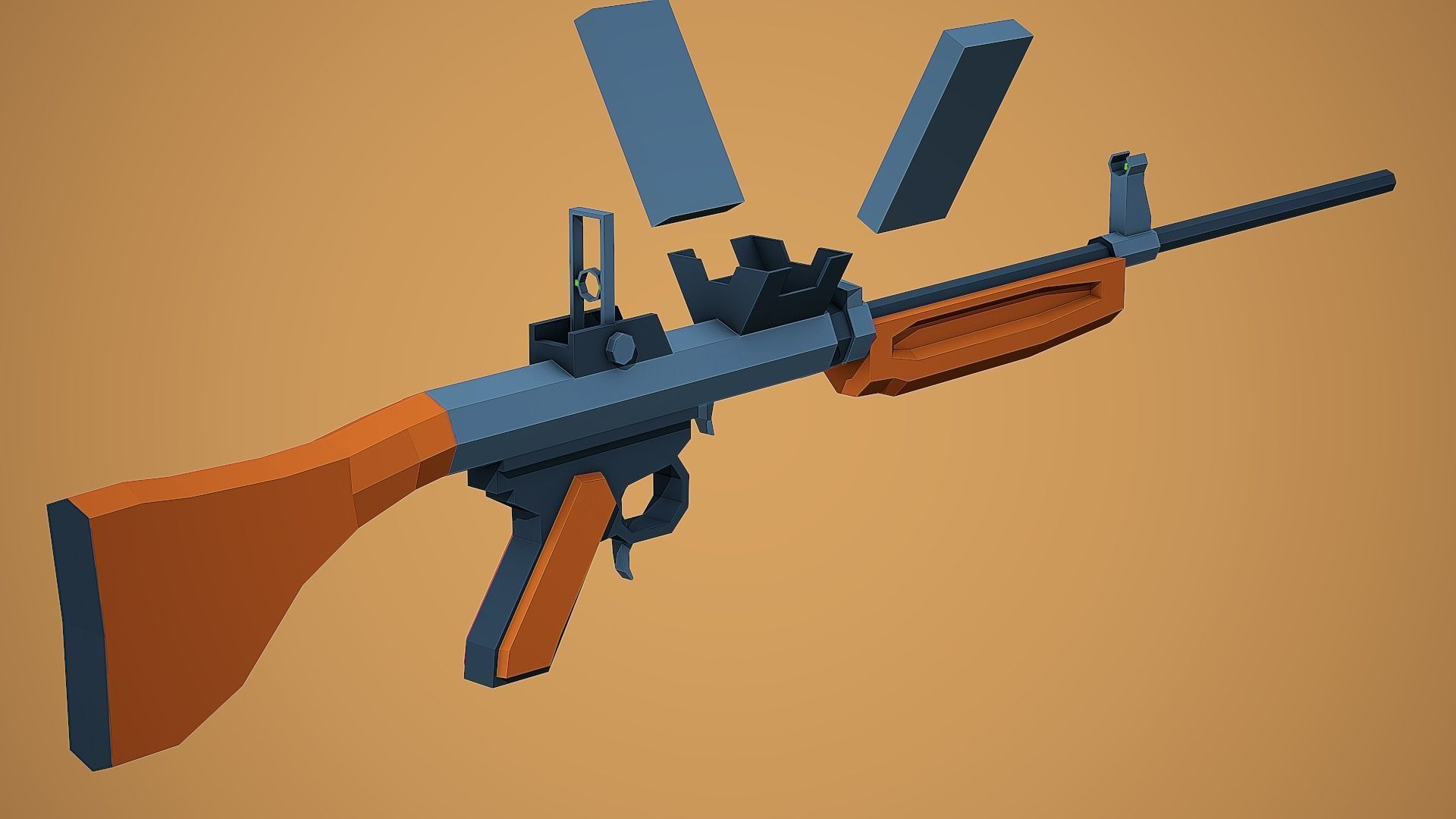 Large Stylized Weapon Pack vol 01 - Low Poly Game Ready 3D Model Collection_187