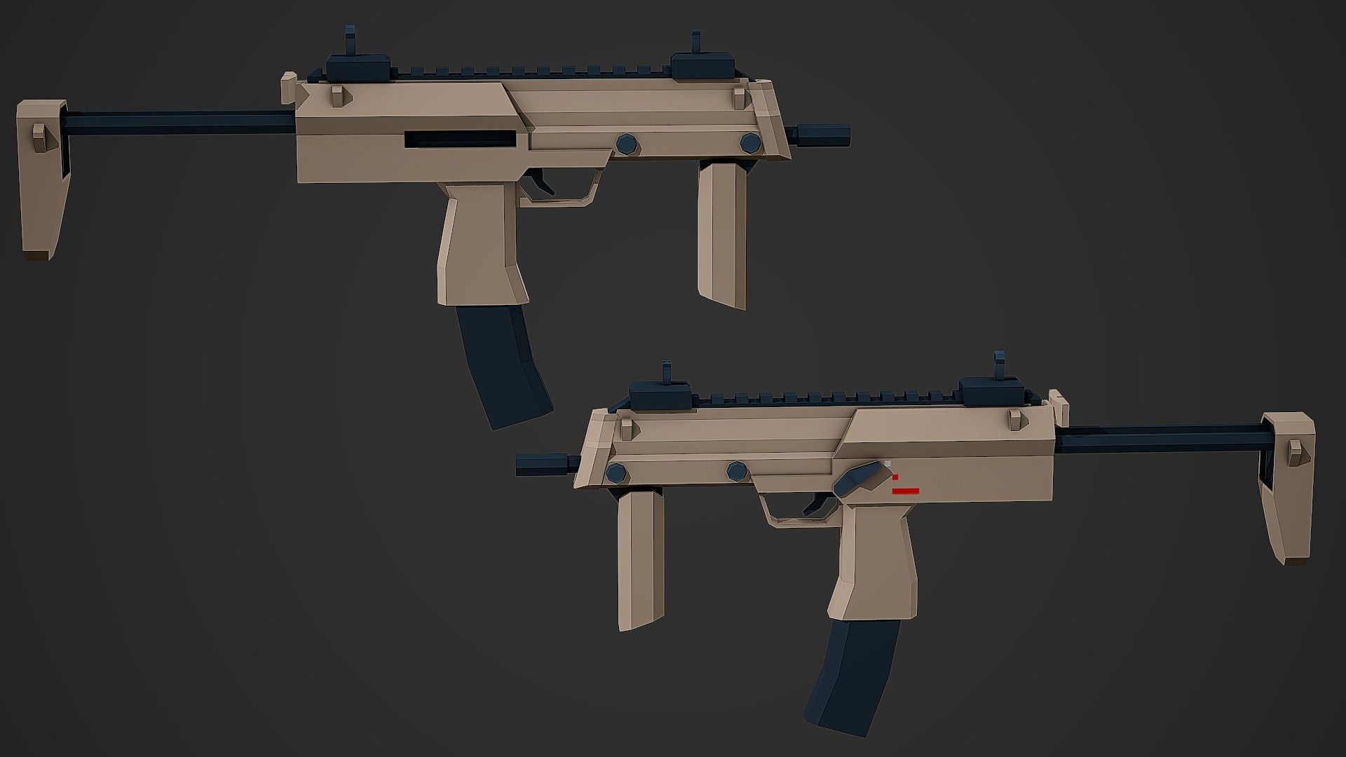 Large Stylized Weapon Pack vol 01 - Low Poly Game Ready 3D Model Collection_110