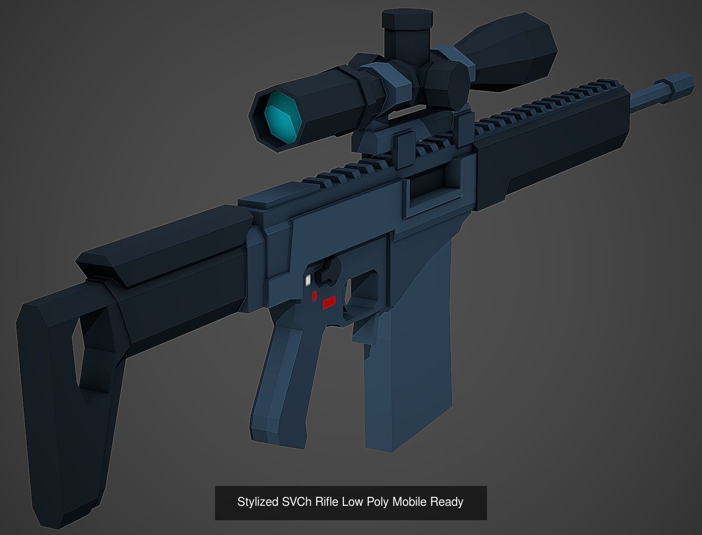 Large Stylized Weapon Pack vol 01 - Low Poly Game Ready 3D Model Collection_36