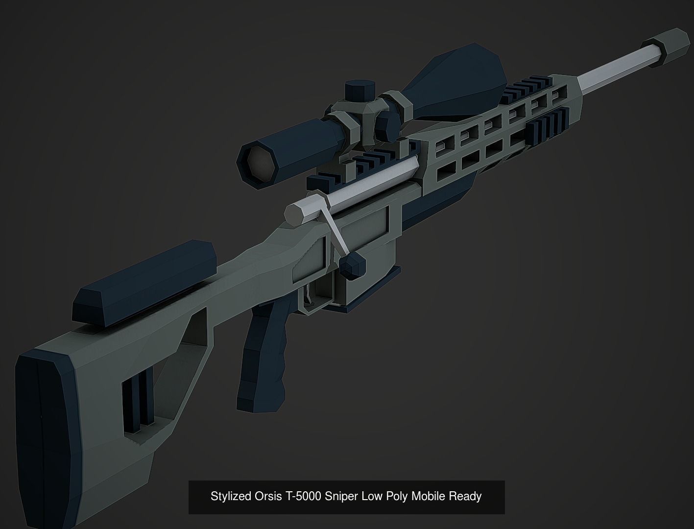 Large Stylized Weapon Pack vol 01 - Low Poly Game Ready 3D Model Collection_37