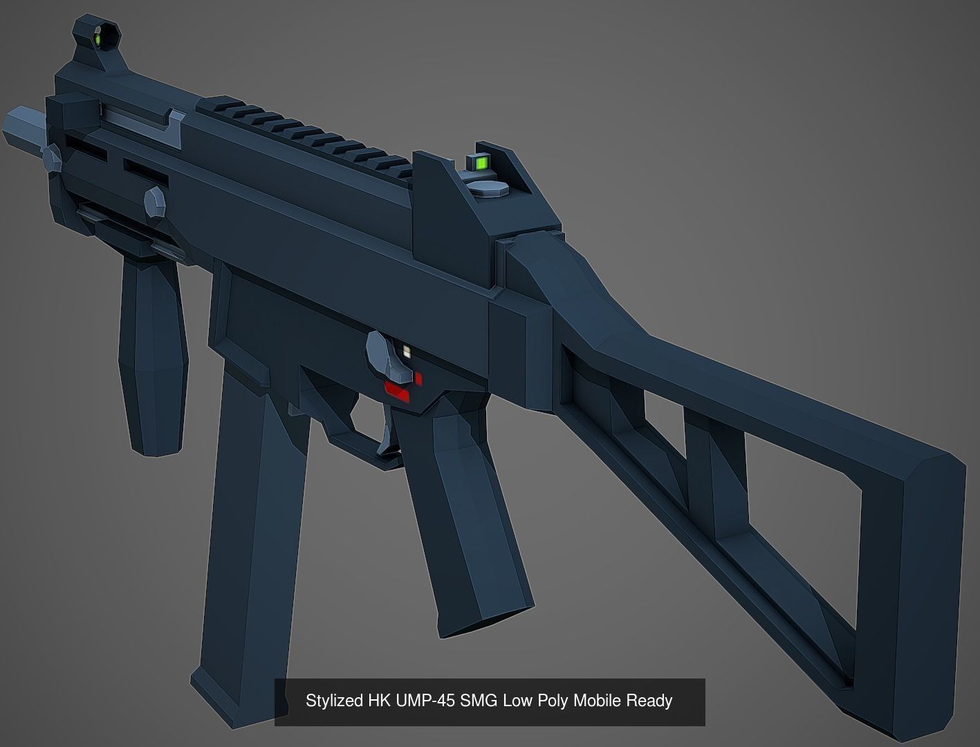 Large Stylized Weapon Pack vol 01 - Low Poly Game Ready 3D Model Collection_23