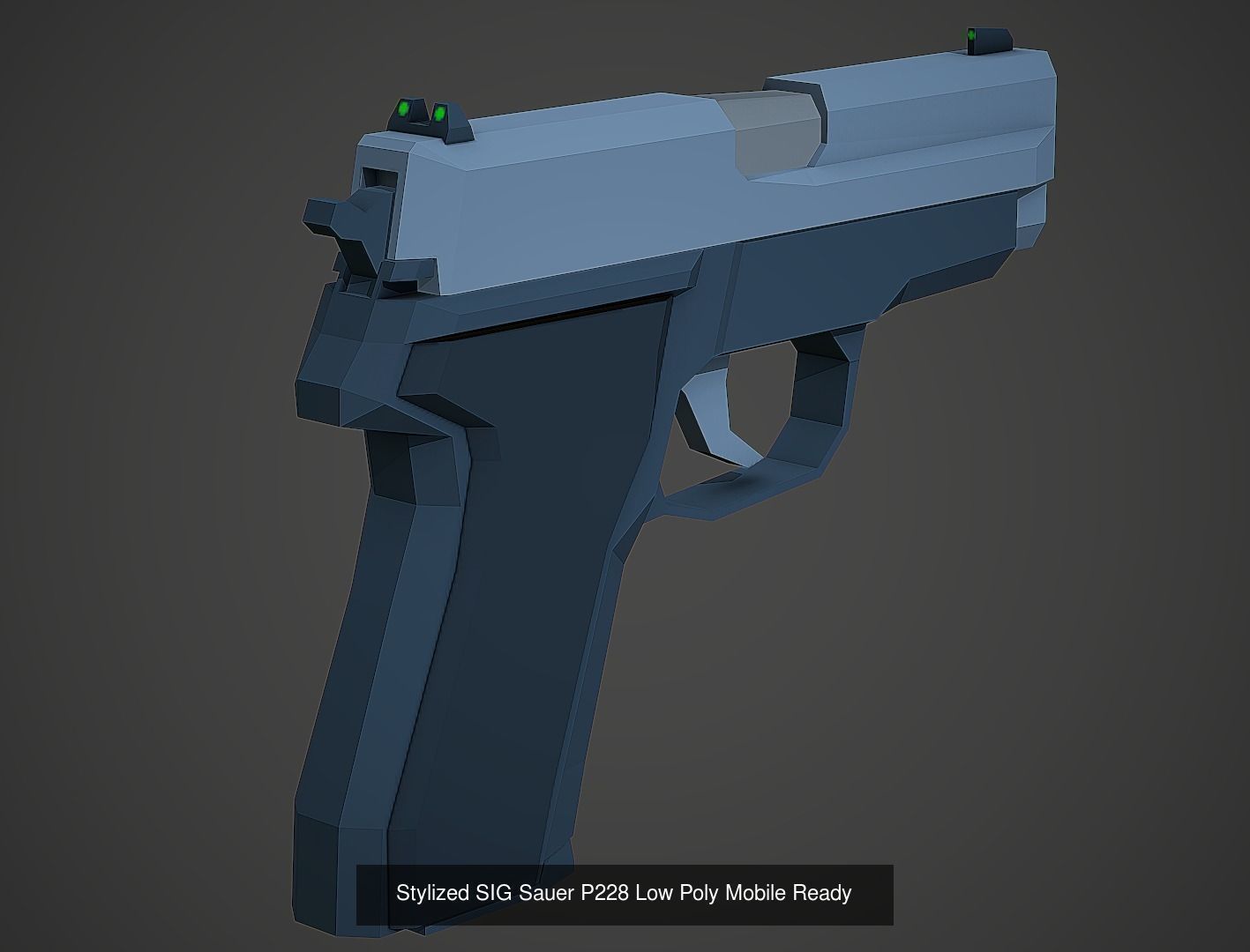 Large Stylized Weapon Pack vol 01 - Low Poly Game Ready 3D Model Collection_4