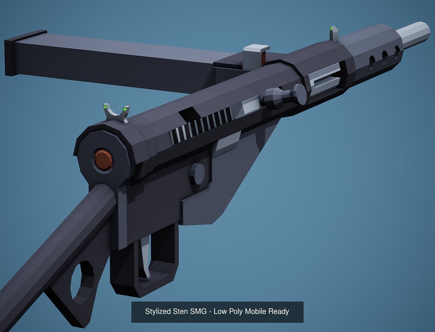 Large Stylized Weapon Pack vol 01 - Low Poly Game Ready 3D Model Collection_17
