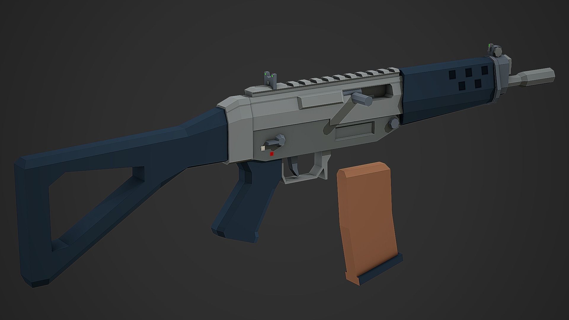 Large Stylized Weapon Pack vol 01 - Low Poly Game Ready 3D Model Collection_144