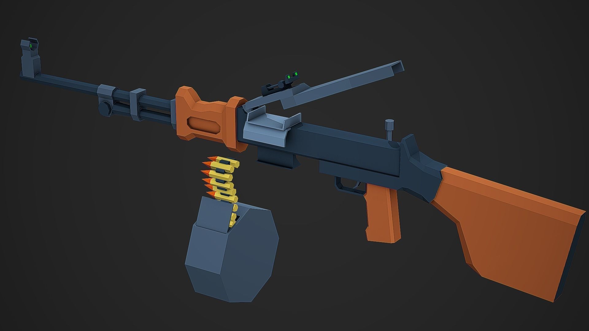 Large Stylized Weapon Pack vol 01 - Low Poly Game Ready 3D Model Collection_193