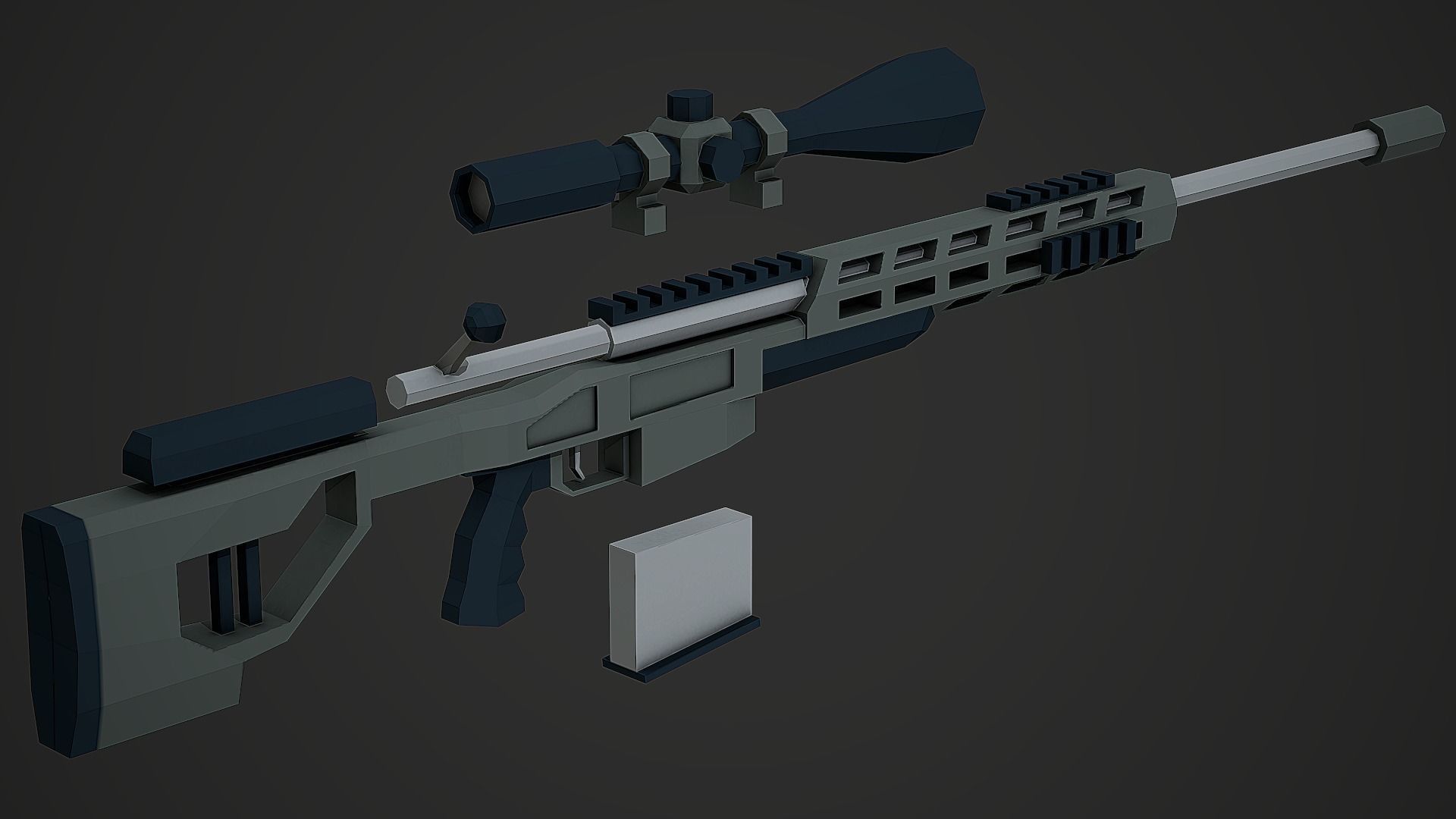 Large Stylized Weapon Pack vol 01 - Low Poly Game Ready 3D Model Collection_167