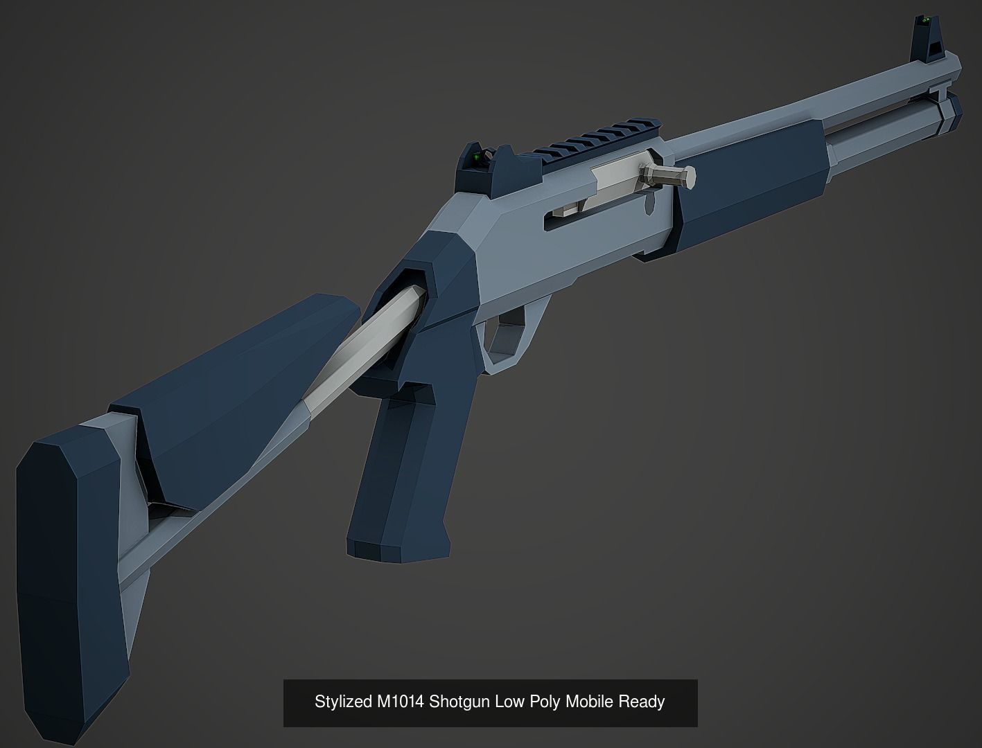 Large Stylized Weapon Pack vol 01 - Low Poly Game Ready 3D Model Collection_13