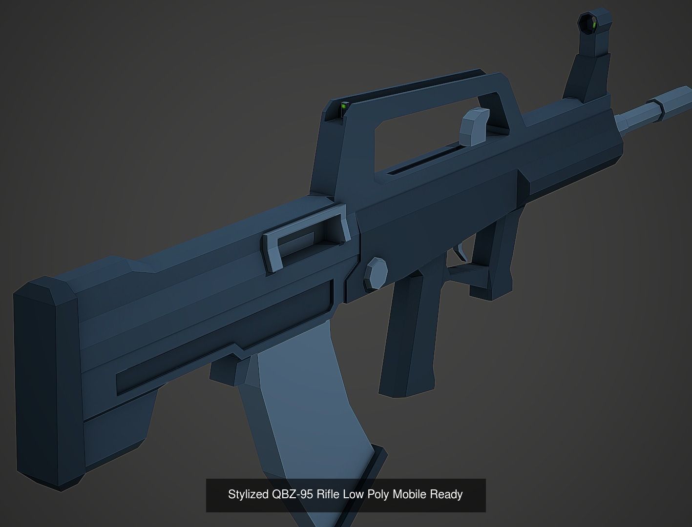 Large Stylized Weapon Pack vol 01 - Low Poly Game Ready 3D Model Collection_31