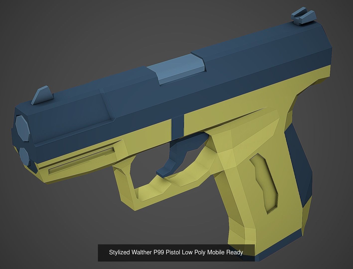 Large Stylized Weapon Pack vol 01 - Low Poly Game Ready 3D Model Collection_5