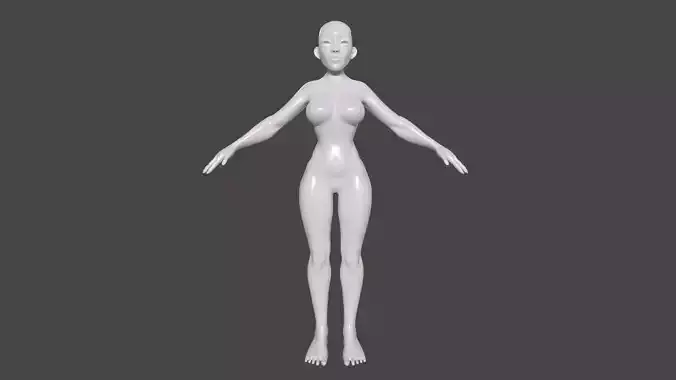 Female Body Basemesh for sculpting