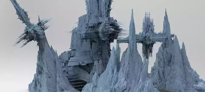 Ancient Ship Cliff Ruins 2 Kitbash