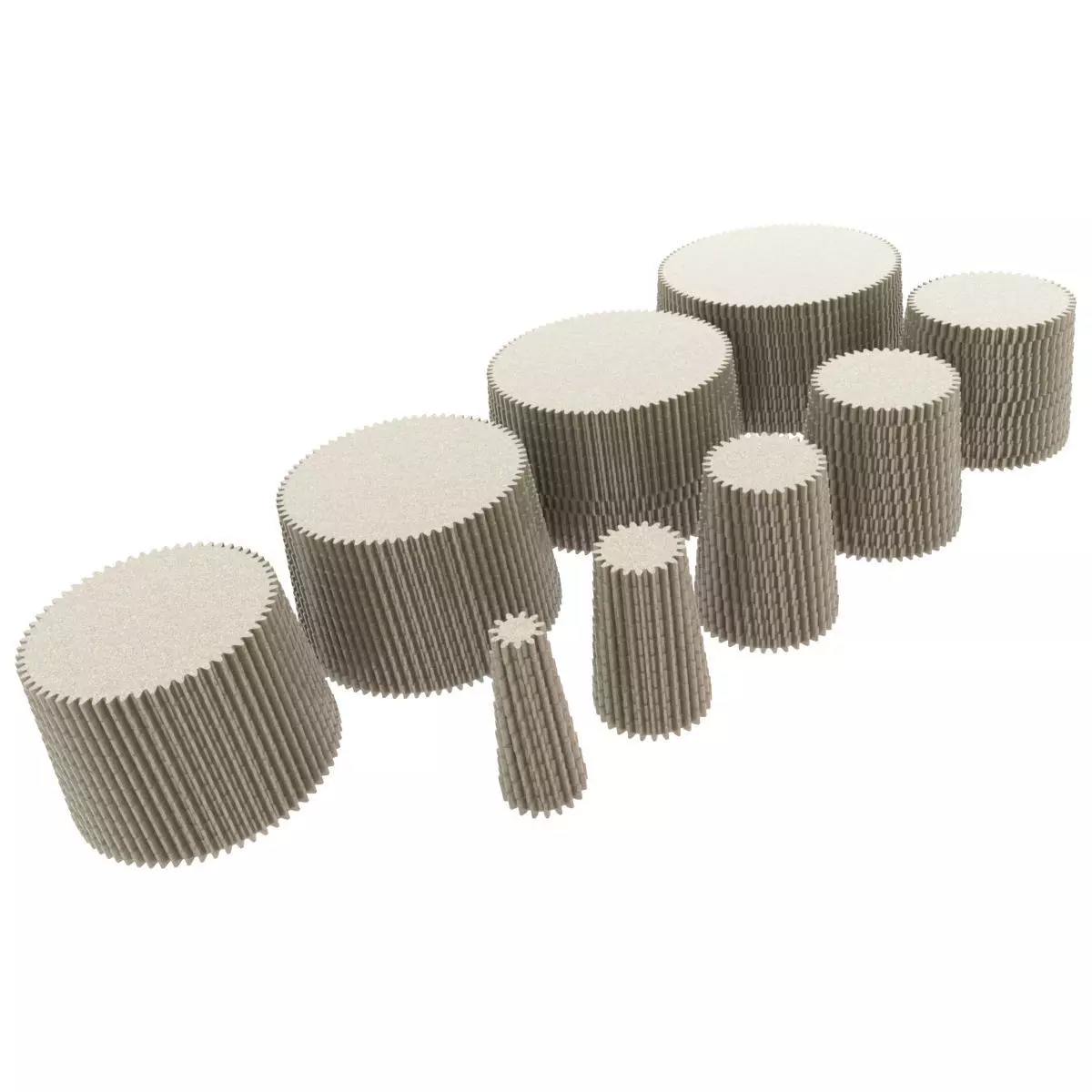 GEAR COLLECTION REAL GEAR INVOLUTE PROFILE 10 TEETH TO 100 TEETH 3D print model