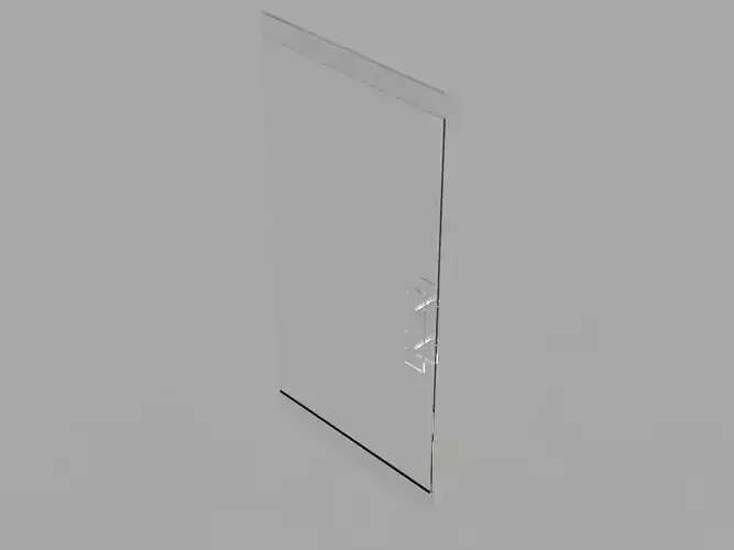Glass Door with Plinth Raw