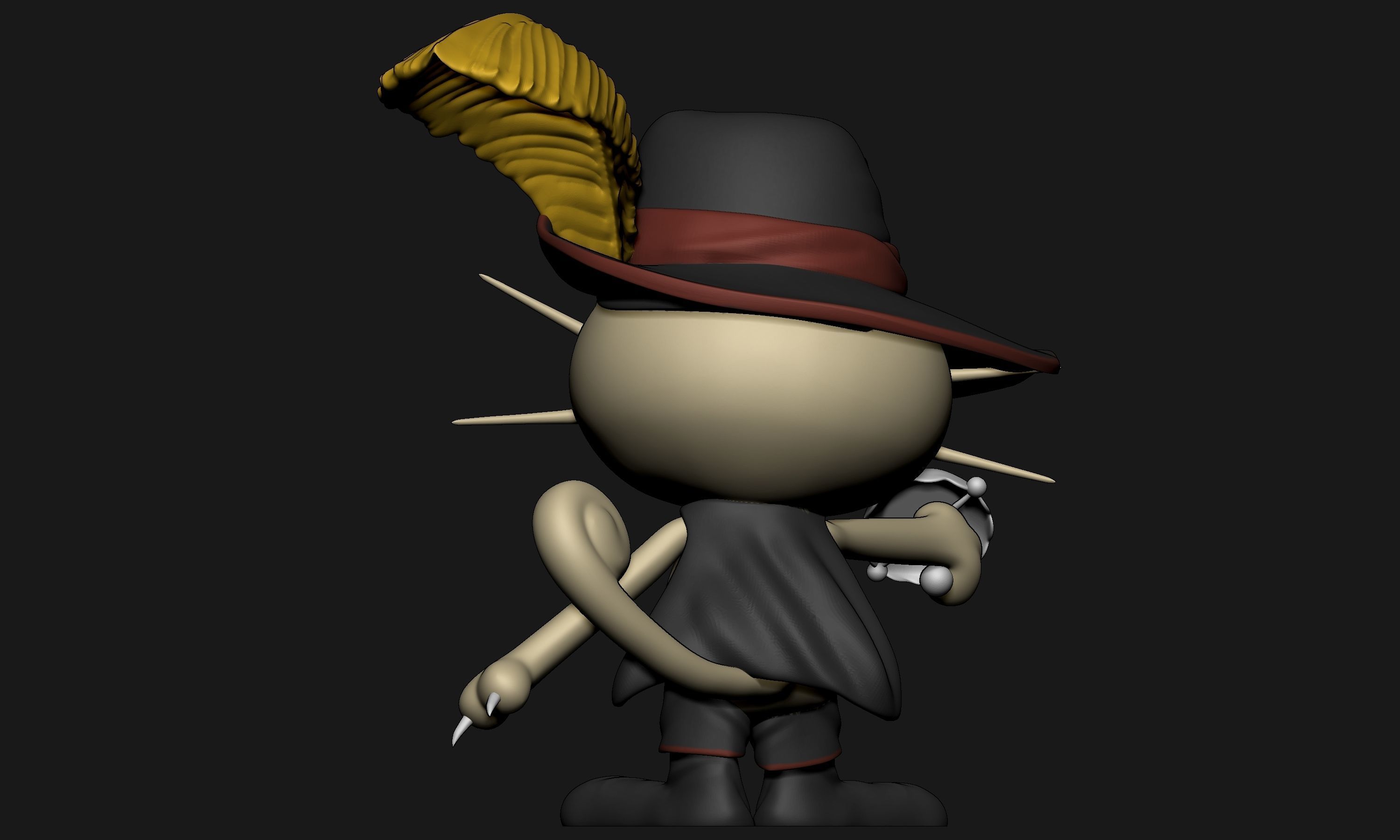 Pokemon - Puss in Boots Meowth 3D print model_5