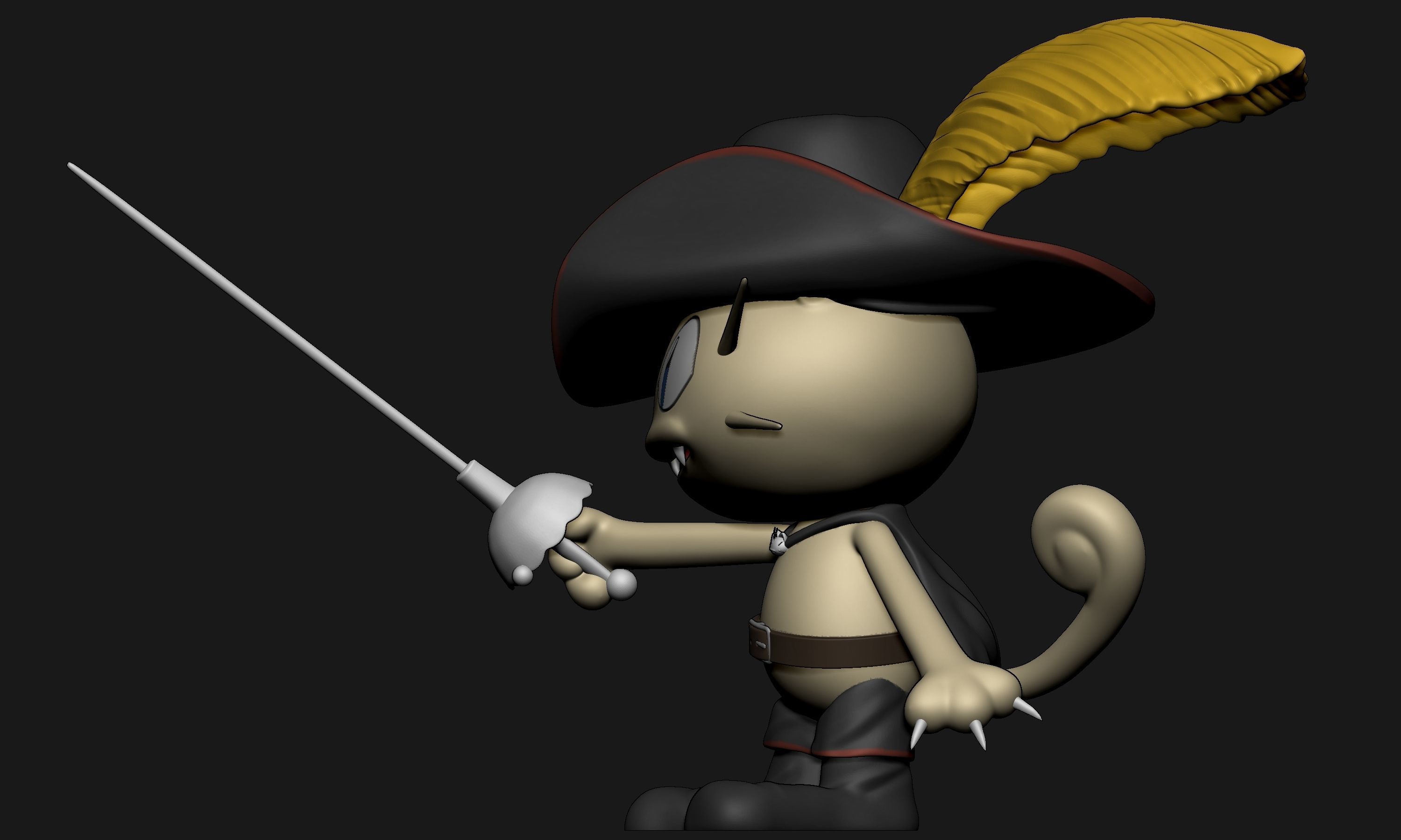 Pokemon - Puss in Boots Meowth 3D print model_4