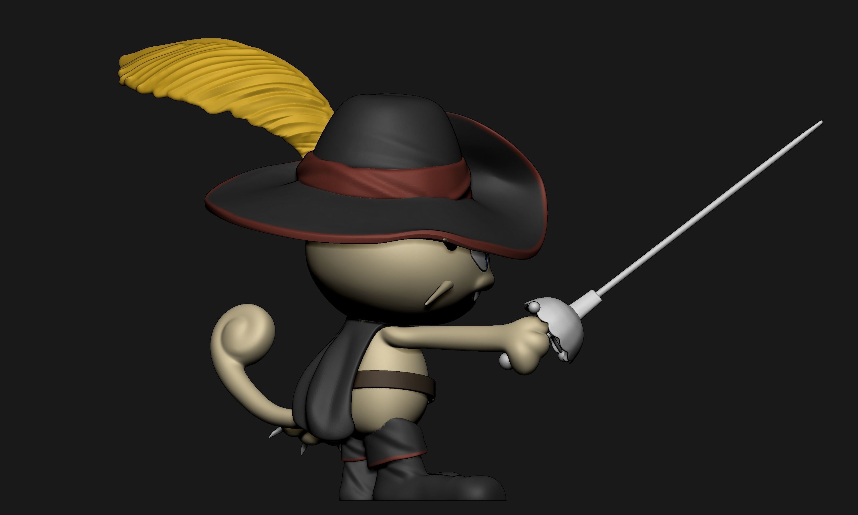 Pokemon - Puss in Boots Meowth 3D print model_8