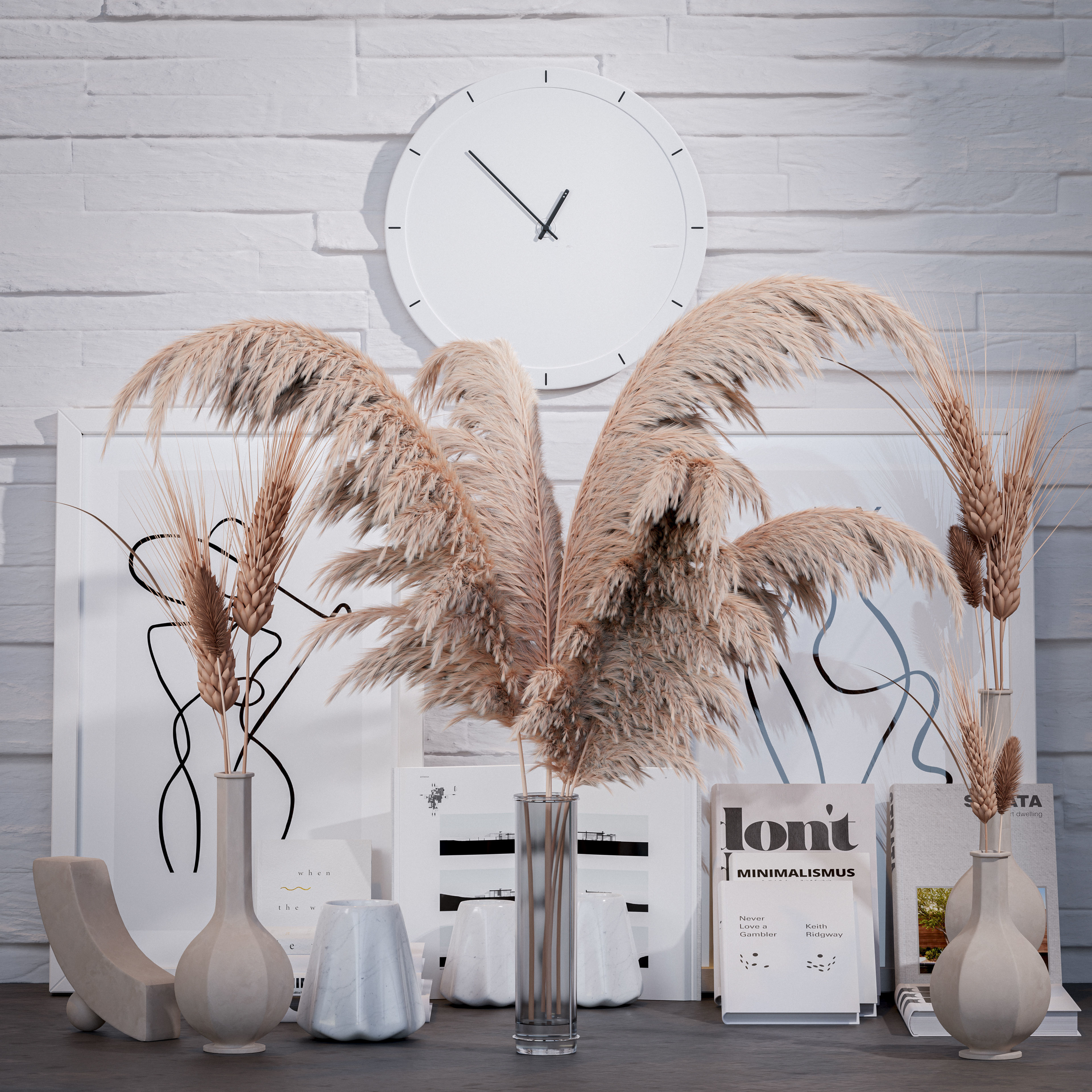 ArchViz - Decorative Set 1 3D model_1