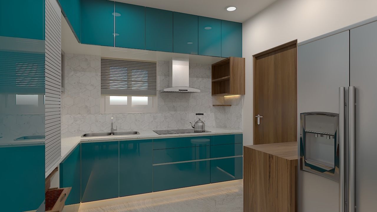 Modern 2Bhk Apartment Interiors - 4 3D model_5