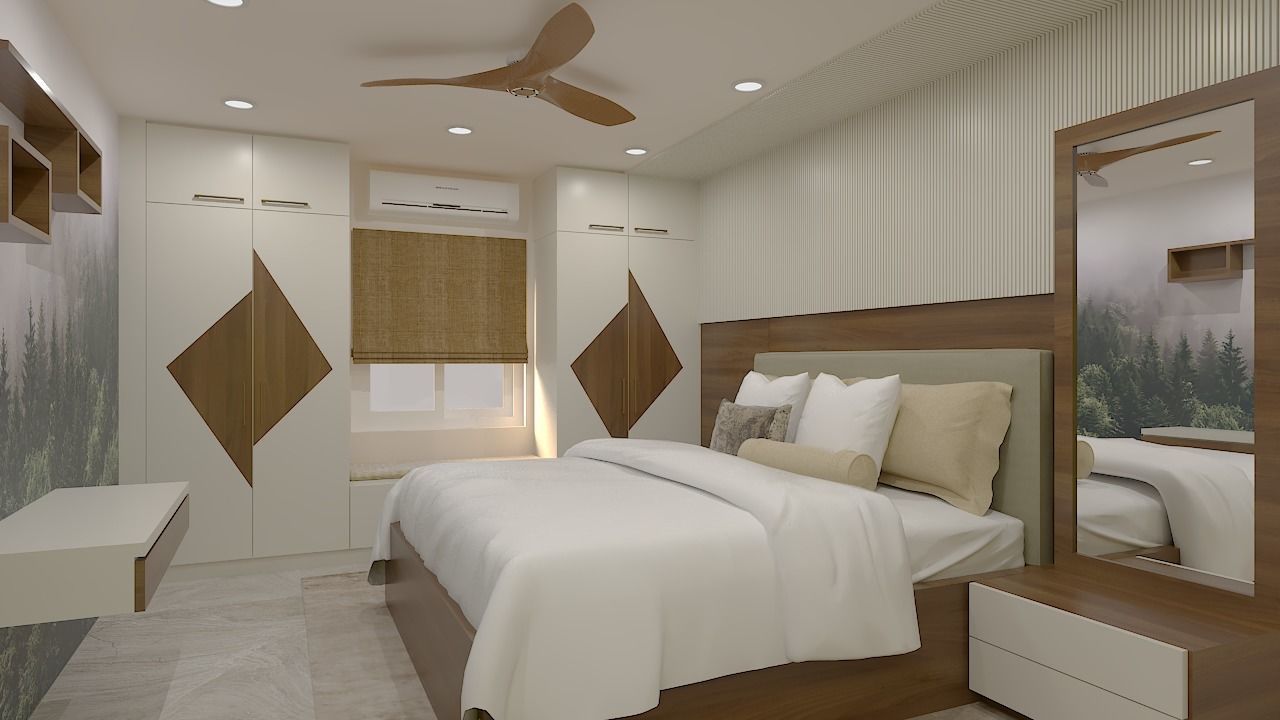 Modern 2Bhk Apartment Interiors - 4 3D model_7