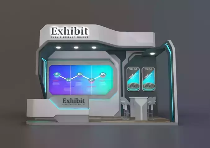 exhibition stand 18 sqm