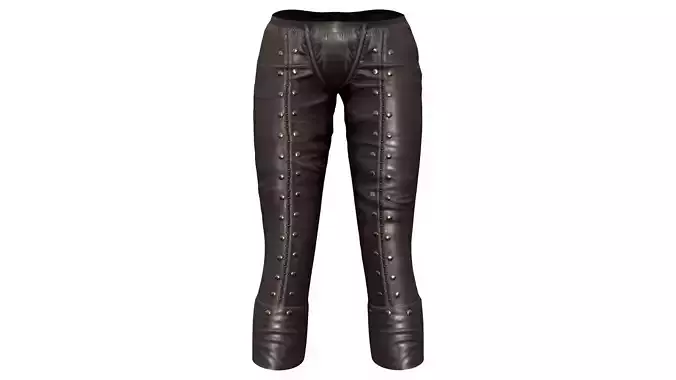 Black Leather Capri Pants