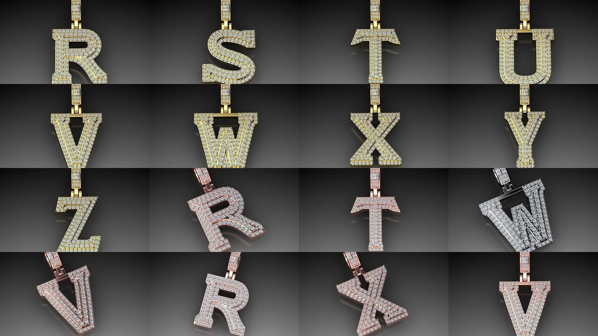 ALLPHABET JEWELRY PENDANT COLLECTION _1