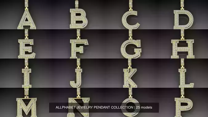 ALLPHABET JEWELRY PENDANT COLLECTION 