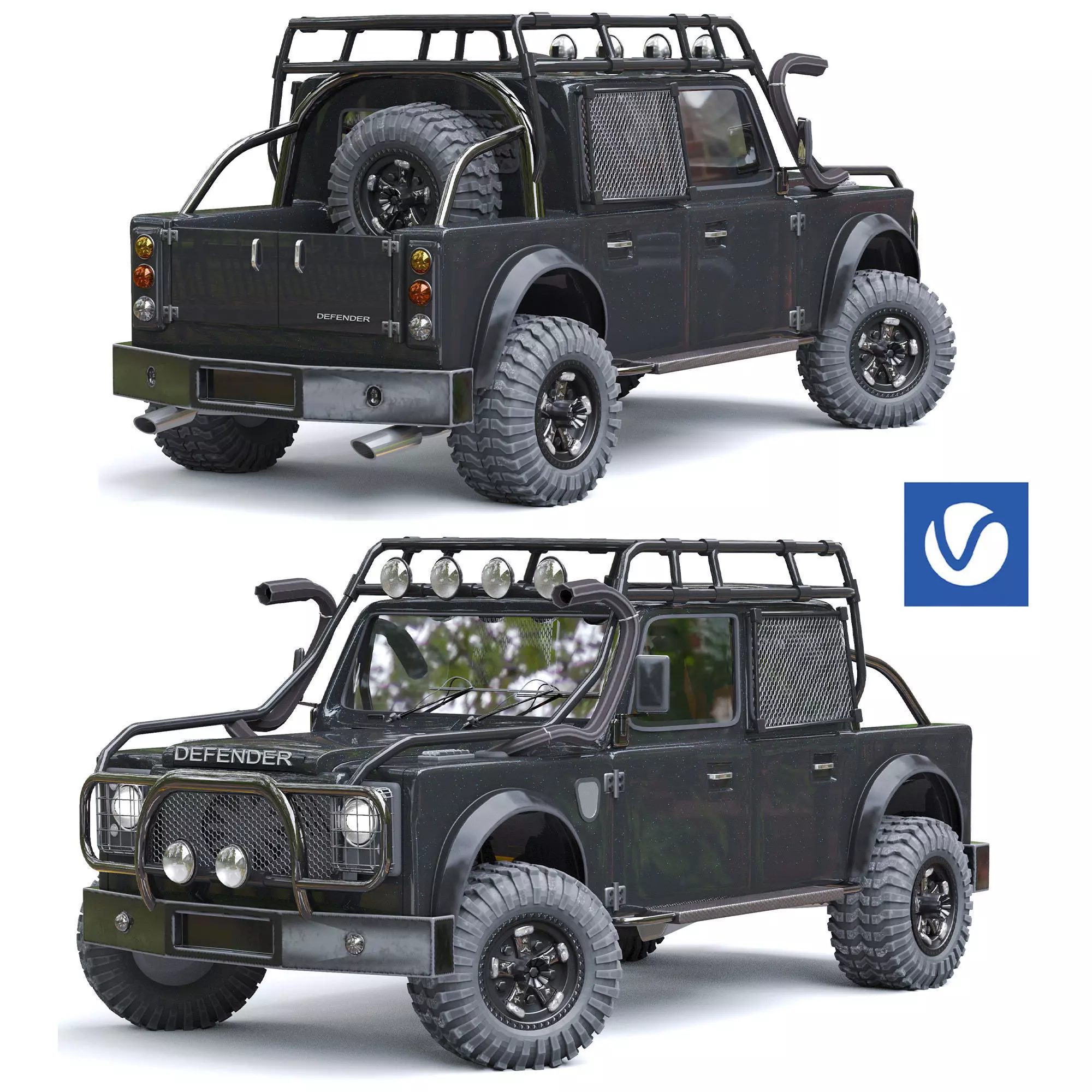 defender offroad 3D model_0