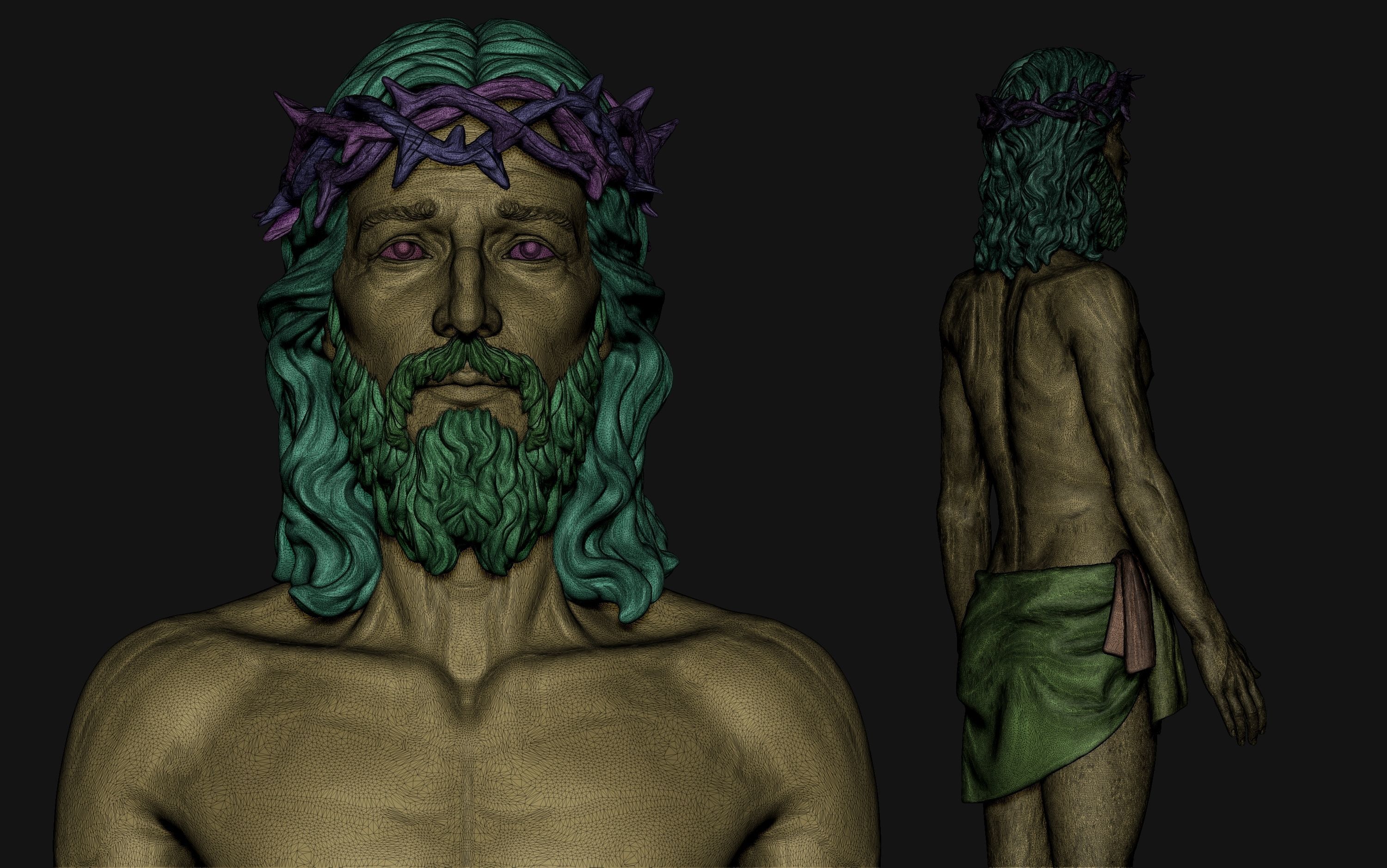 Jesus Basemesh for Your 3D Printing Project 3D print model_24