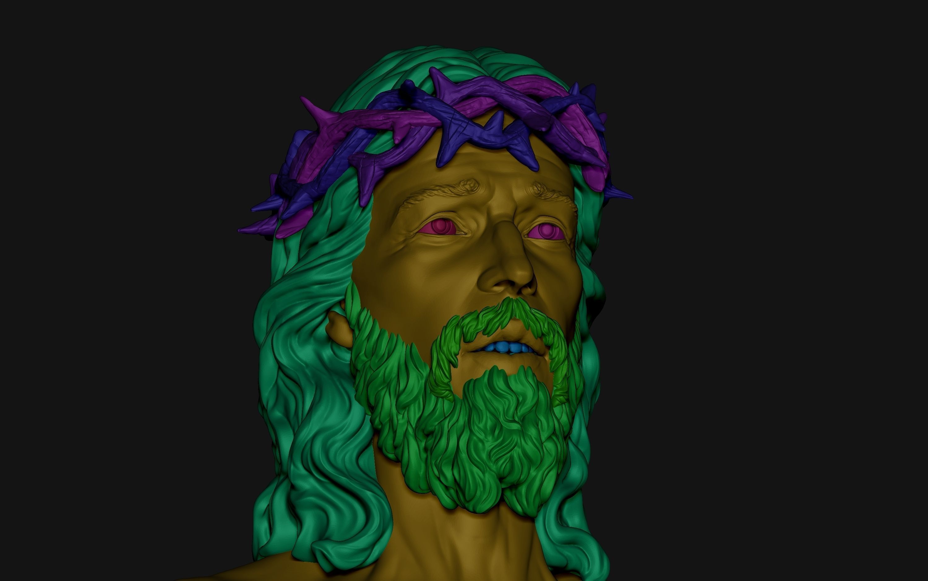 Jesus Basemesh for Your 3D Printing Project 3D print model_33