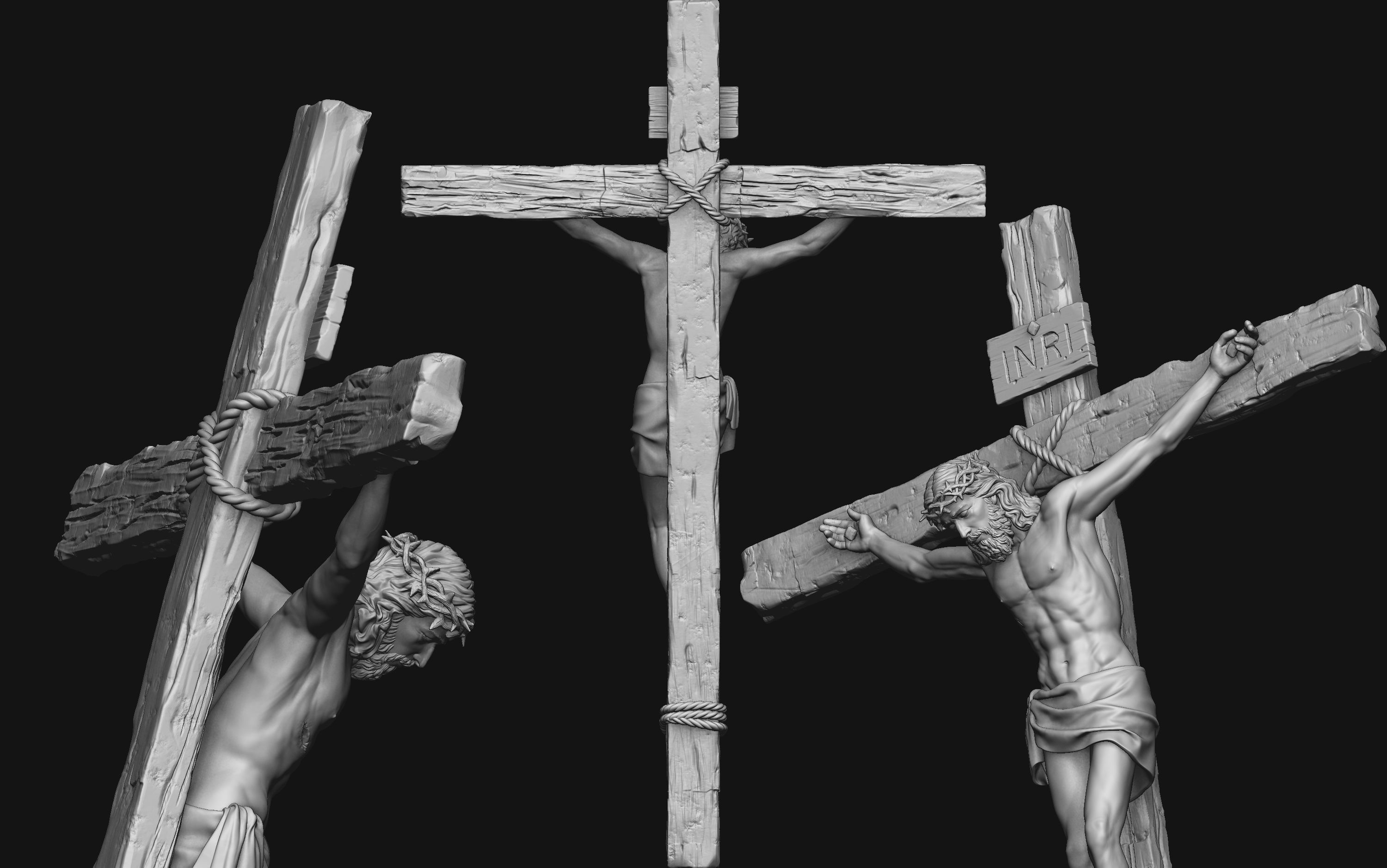 Jesus Basemesh for Your 3D Printing Project 3D print model_8