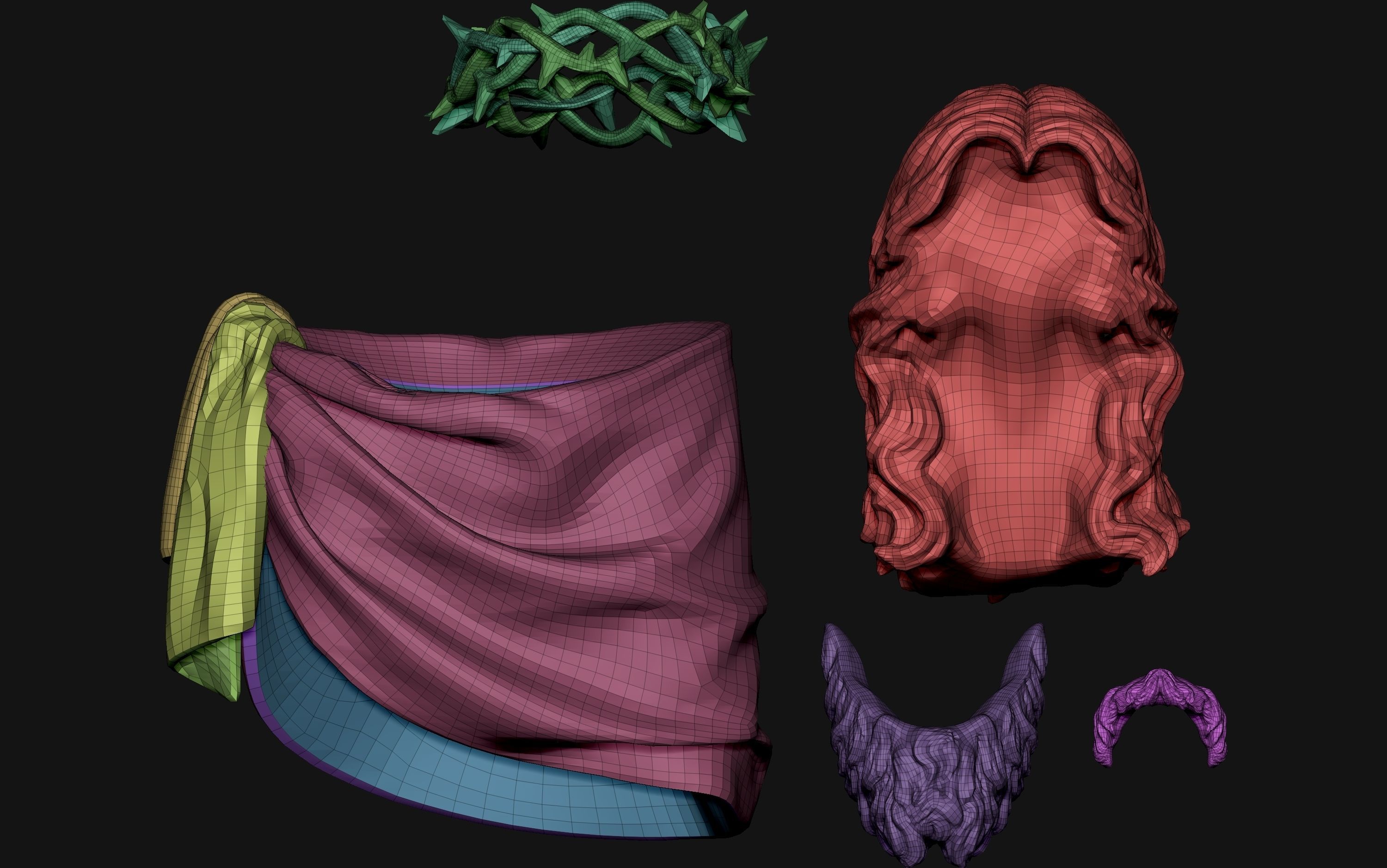 Jesus Basemesh for Your 3D Printing Project 3D print model_23