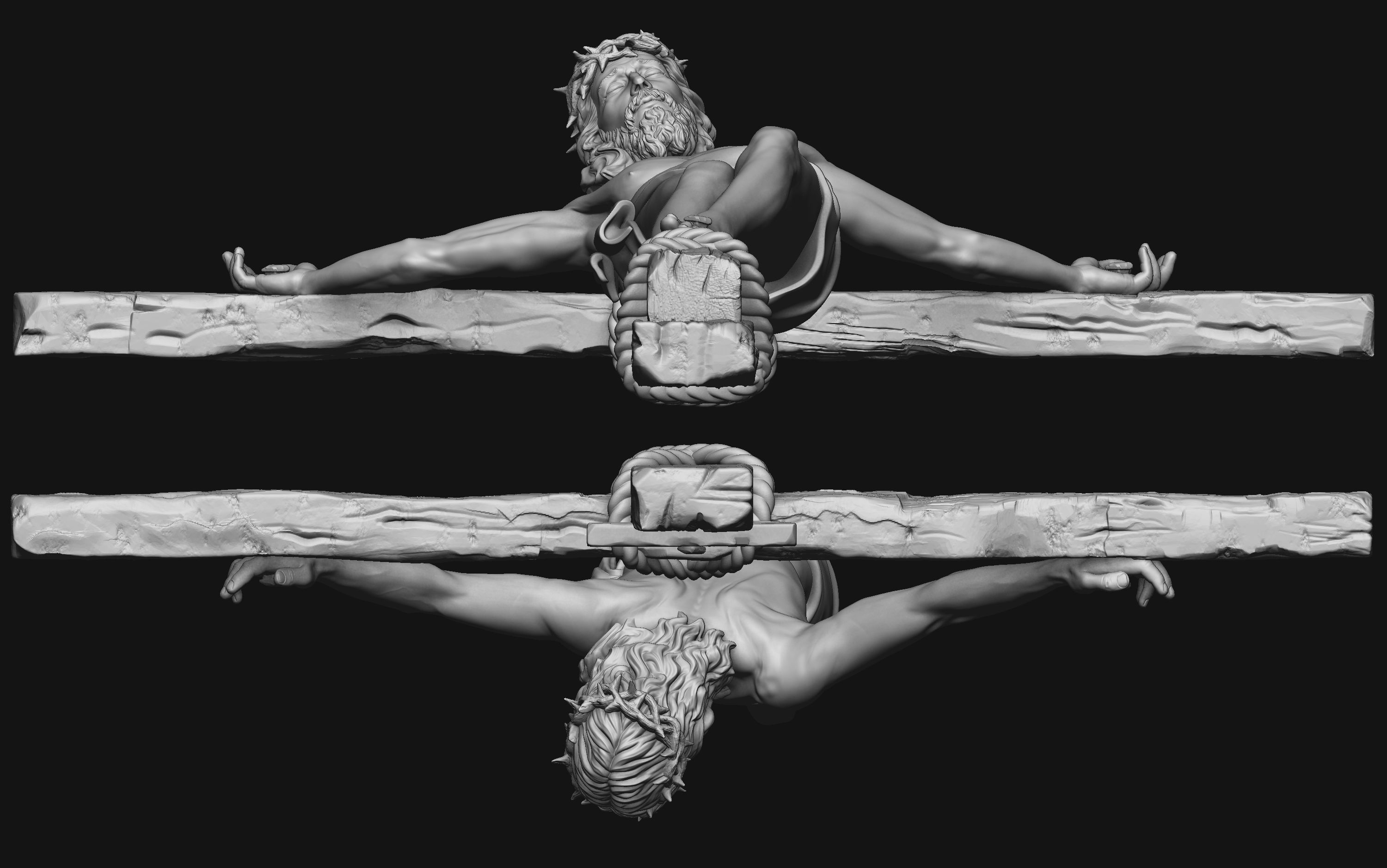 Jesus Basemesh for Your 3D Printing Project 3D print model_10