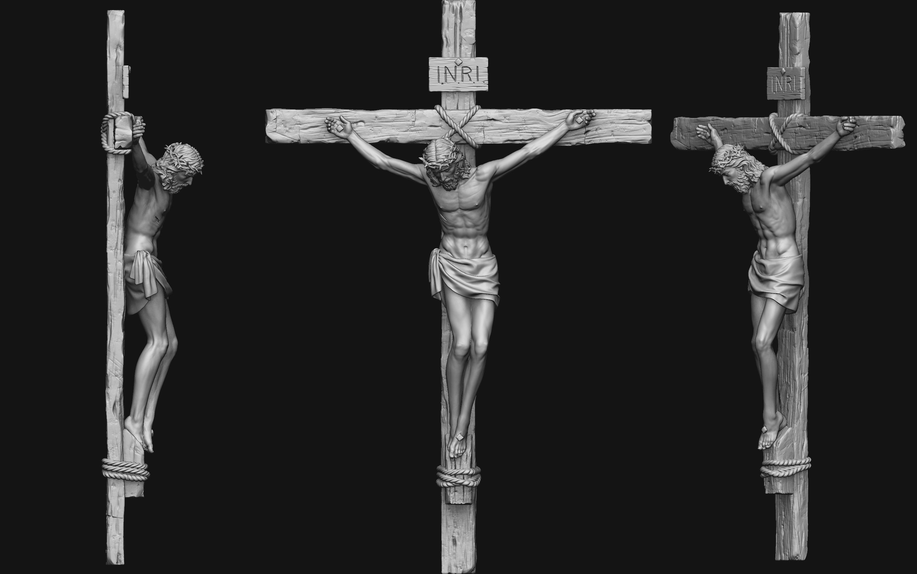 Jesus Basemesh for Your 3D Printing Project 3D print model_6