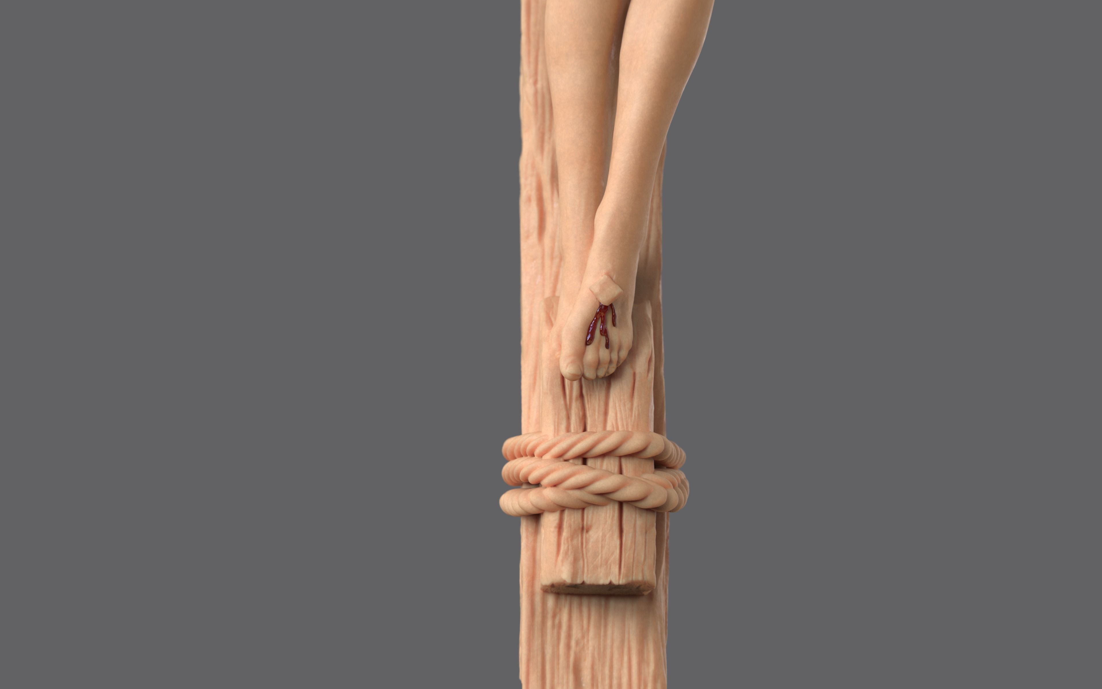 Jesus Basemesh for Your 3D Printing Project 3D print model_35