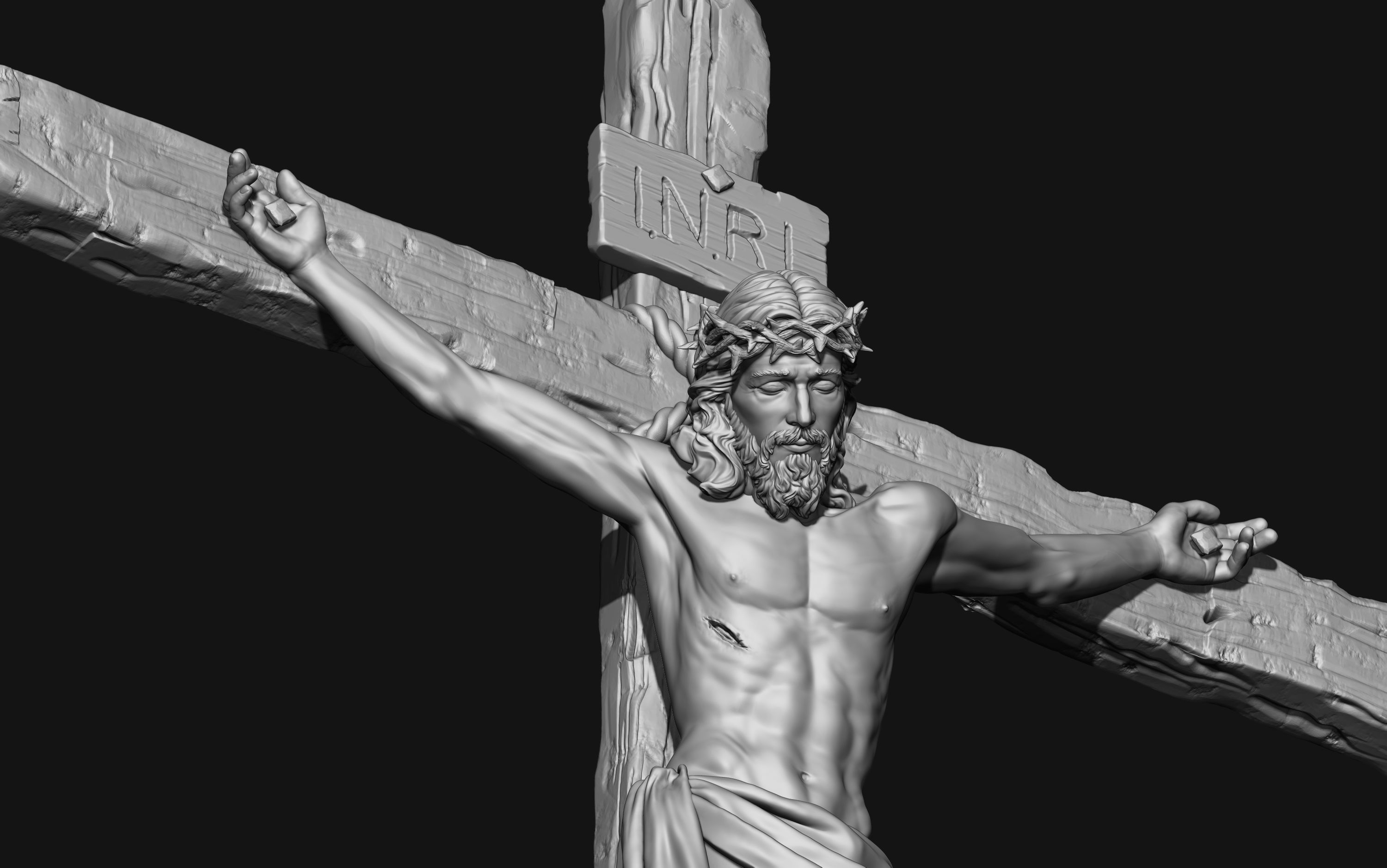 Jesus Basemesh for Your 3D Printing Project 3D print model_9