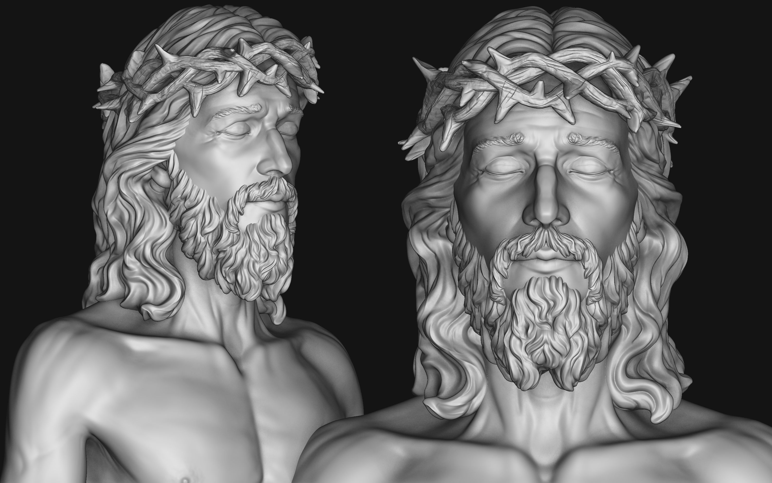 Jesus Basemesh for Your 3D Printing Project 3D print model_31