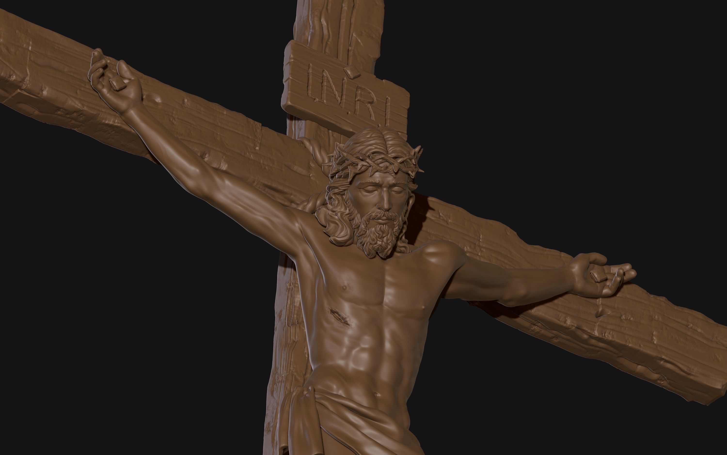 Jesus Basemesh for Your 3D Printing Project 3D print model_26