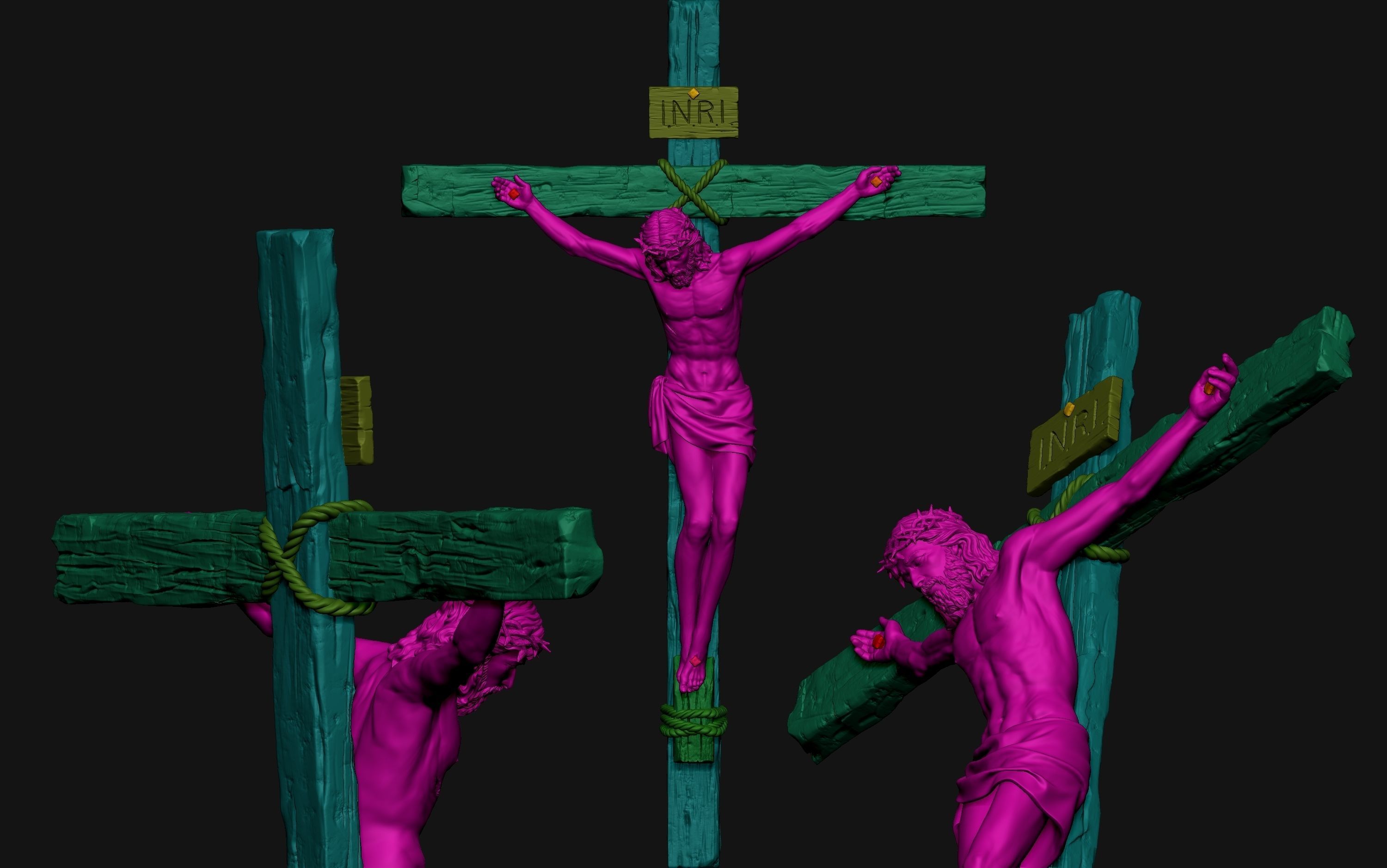 Jesus Basemesh for Your 3D Printing Project 3D print model_11